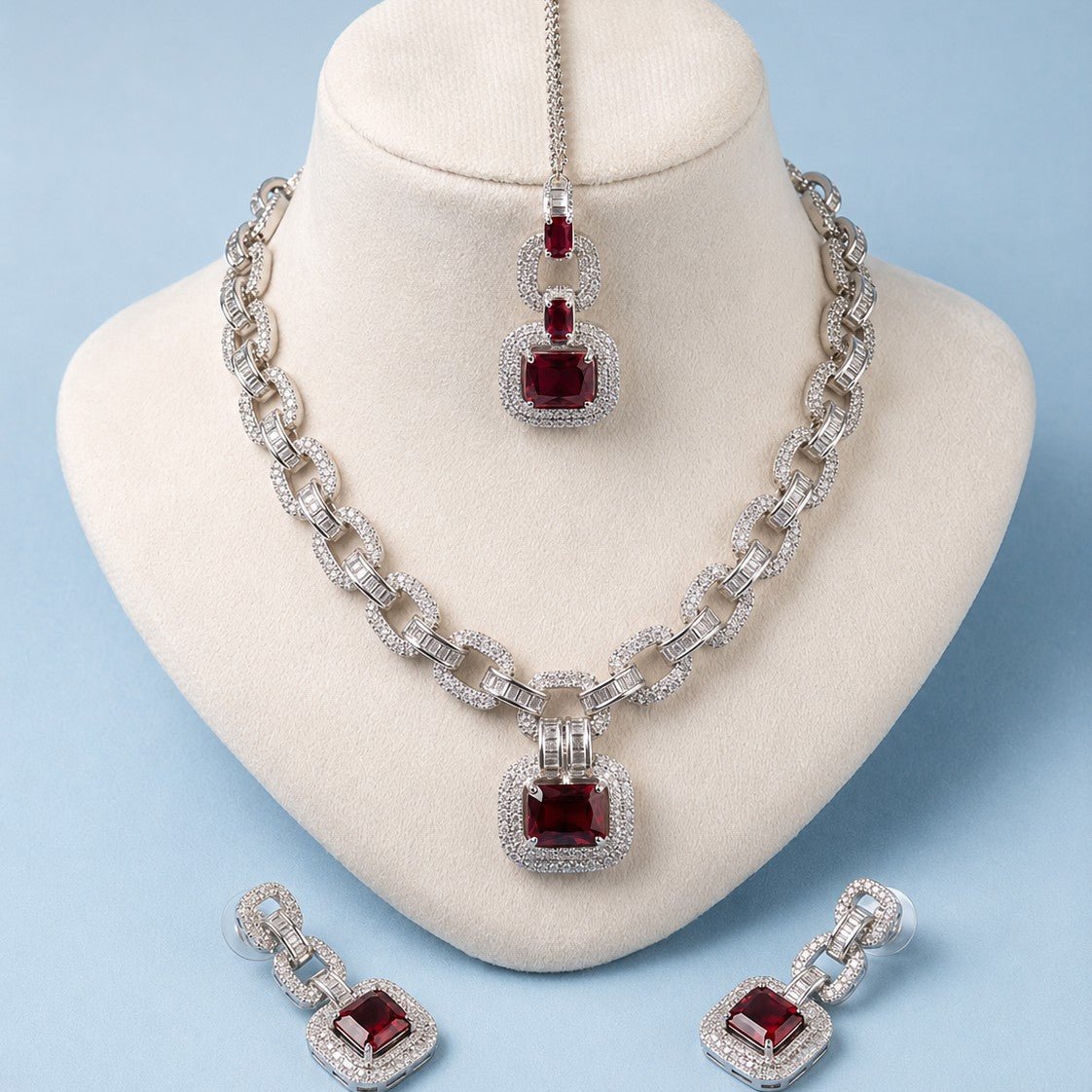 Scarlet Elegance Jewellery Set