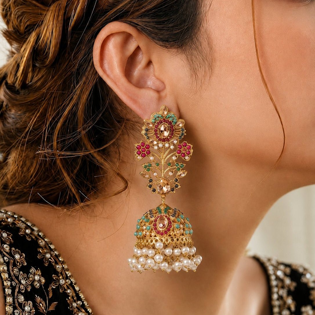 Royal Garden Jhumkas
