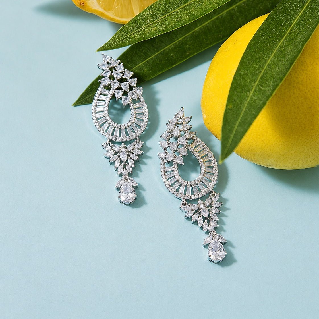 Celeste Crystal Drop Earrings