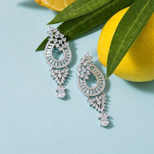 Celeste Crystal Drop Earrings
