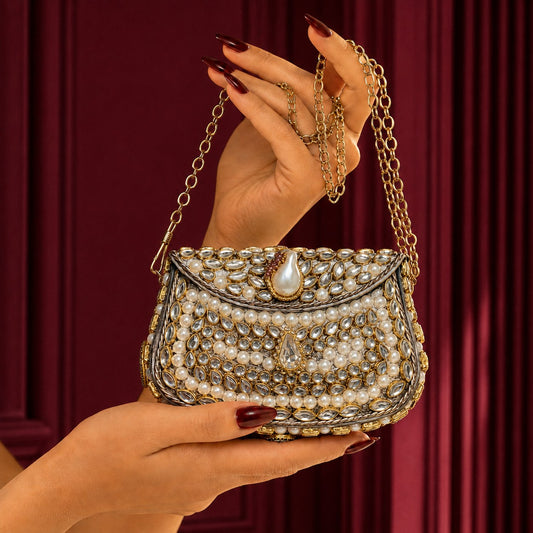 The Heirlooms – Bridal Evening Bag with Chain