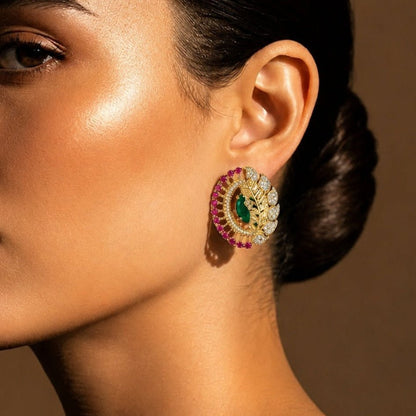 Emerald Mor Pankh Tops
