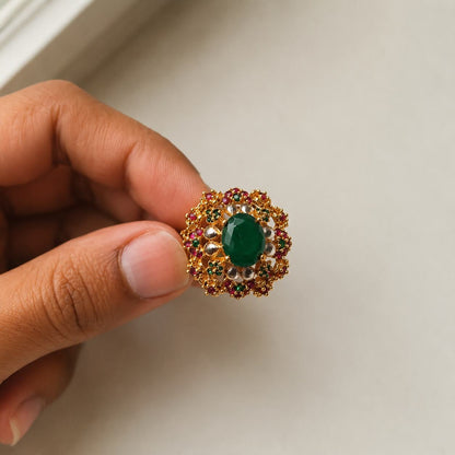 Sultana Gold Statement Ring