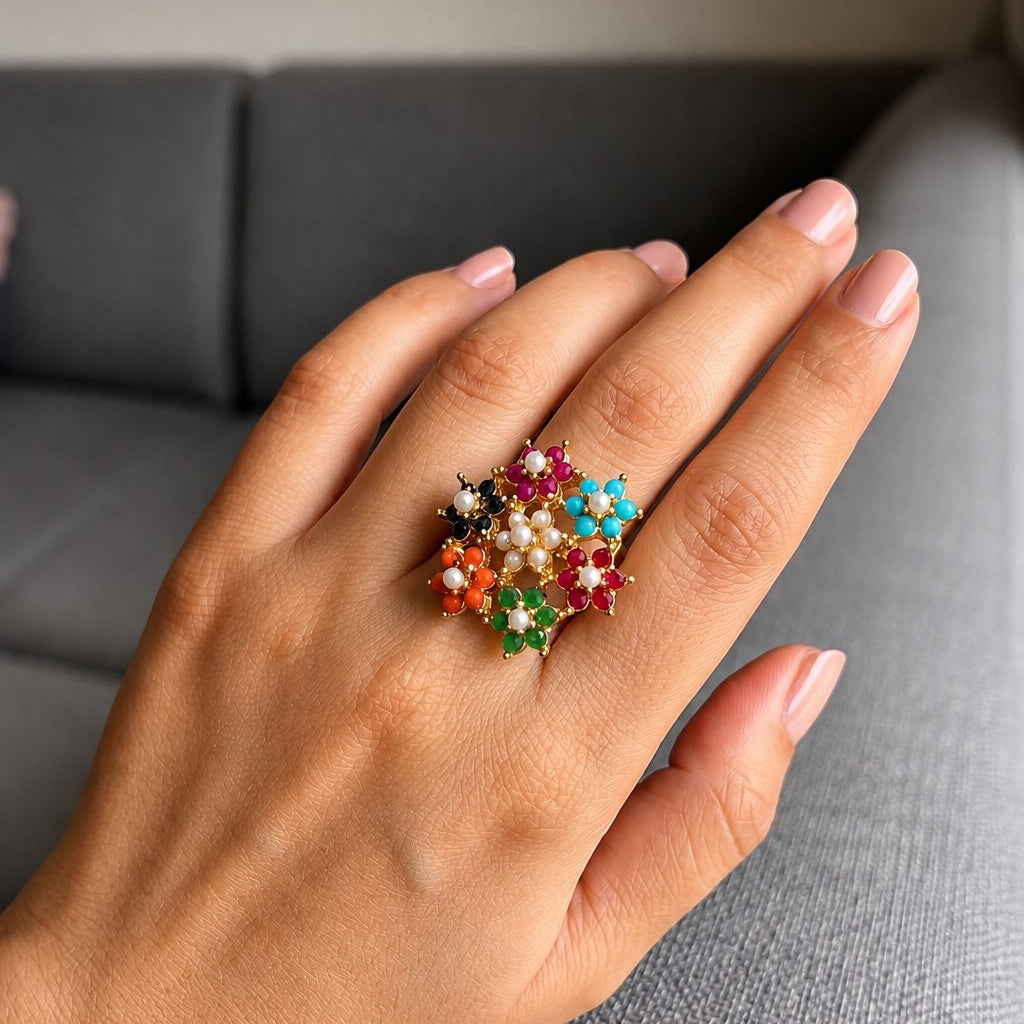 Zircoon Flower Ring - 01
