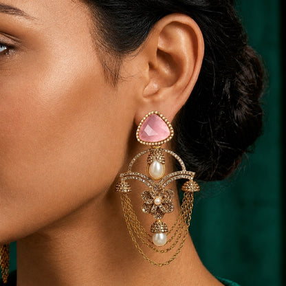 Zevar Royal Chain Earrings