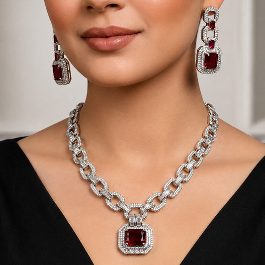 Scarlet Elegance Jewellery Set