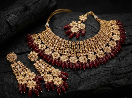 Kundan Stone Set - Red