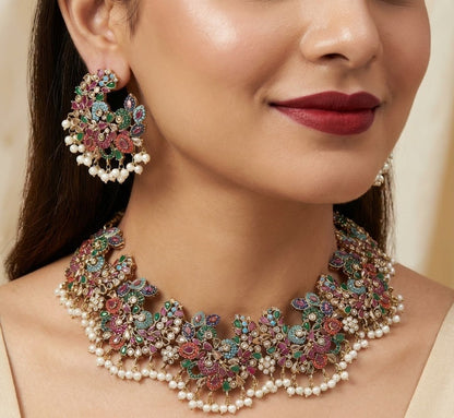 Naurattan Necklace Set