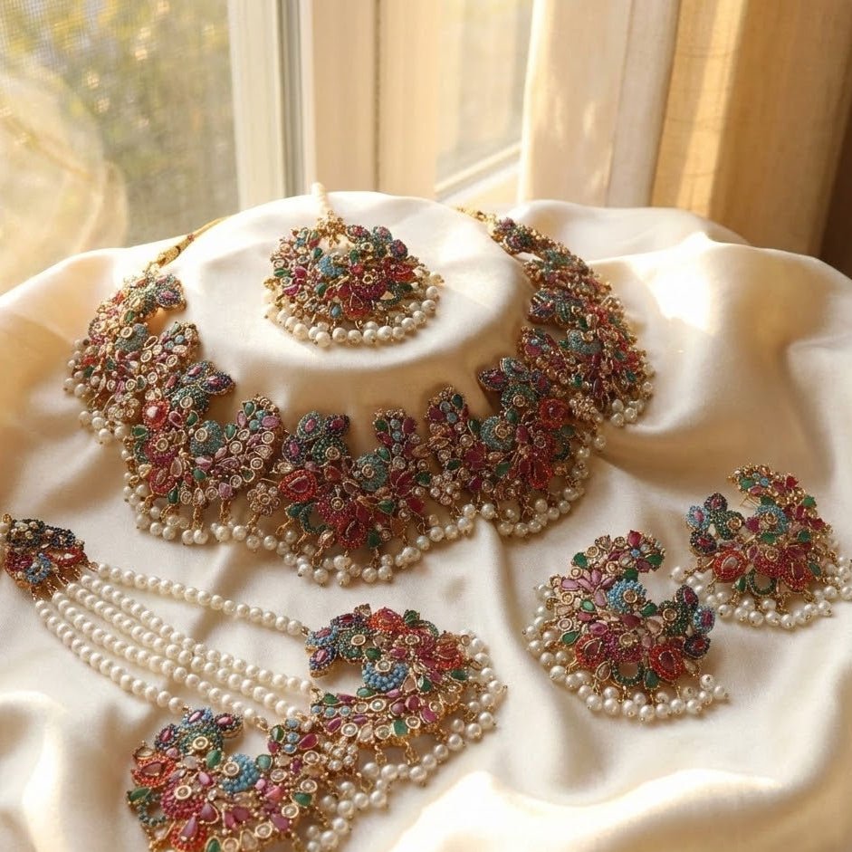 Naurattan Necklace Set
