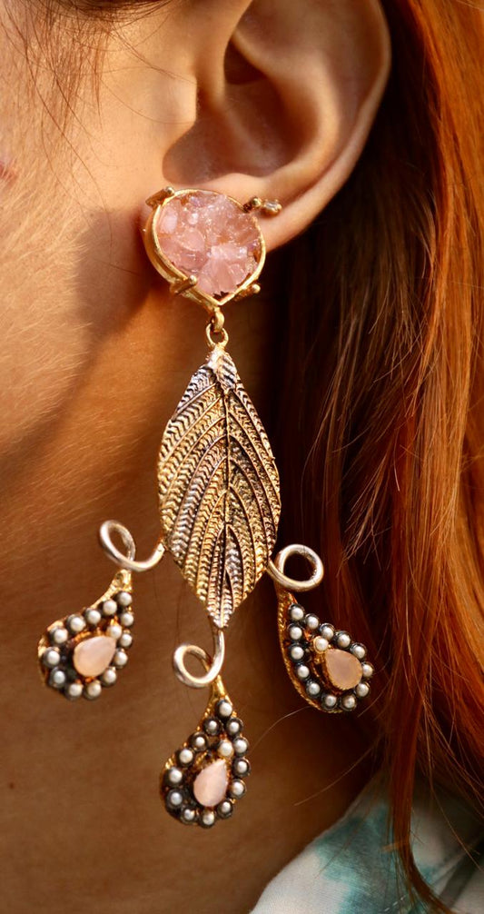 Leaf Crushed Earring