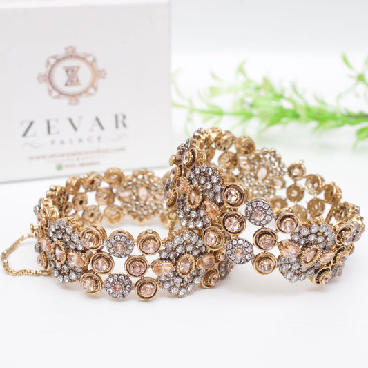 Exquisite Round Bangles Golden