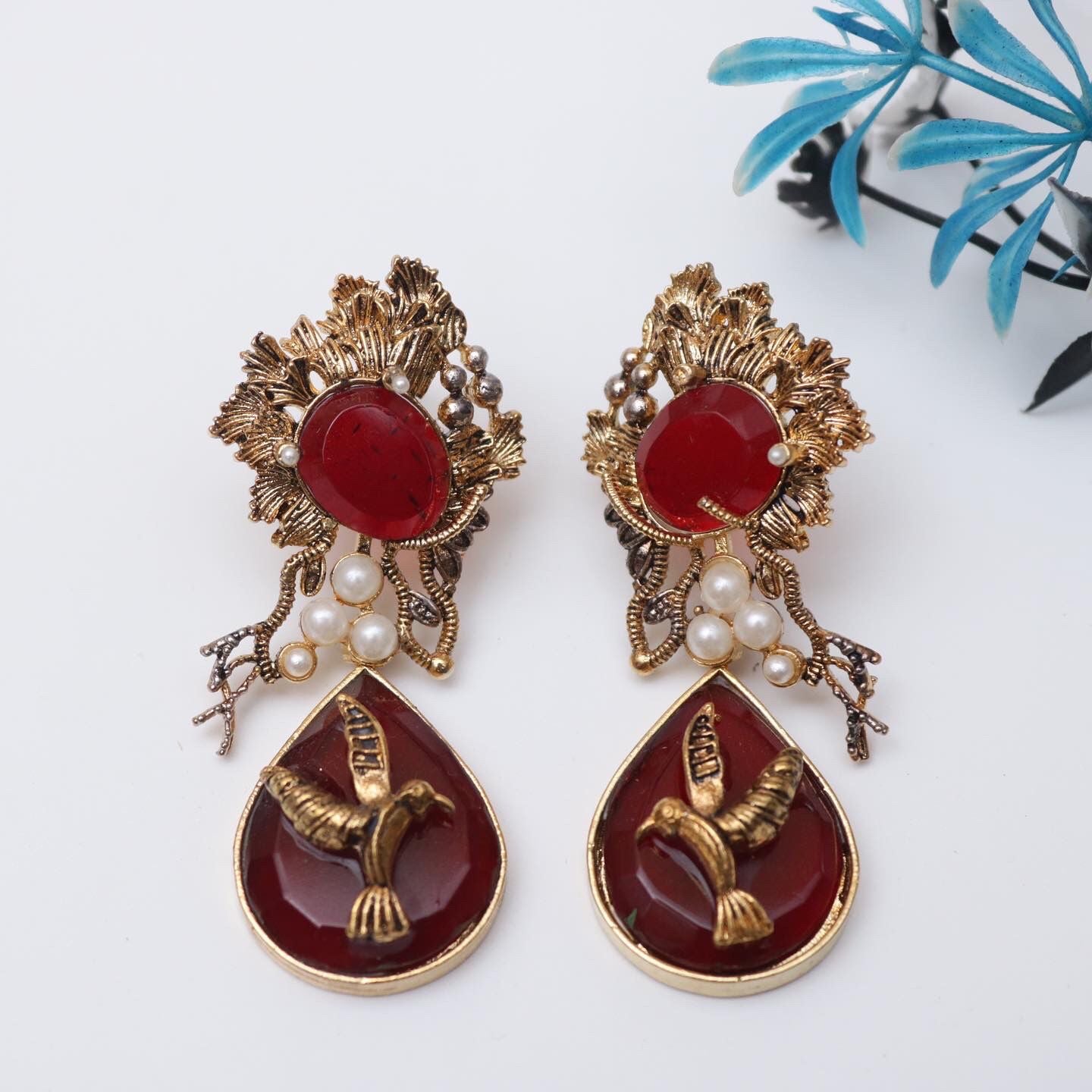 Hand Crafted Bird Earring