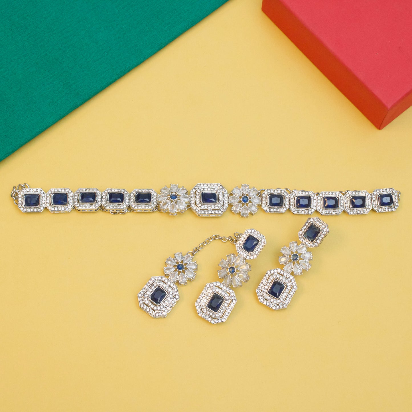 Cubic Zircons Necklace Set