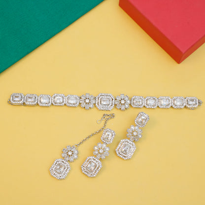 Cubic Zircons Necklace Set