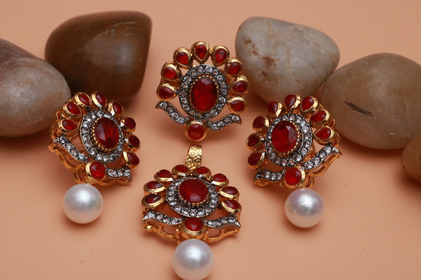 Mother of Pearl Locket Sets