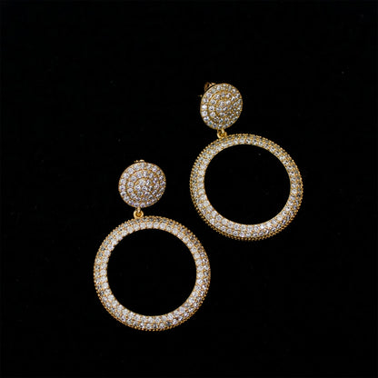 Round Zirkoon Earring